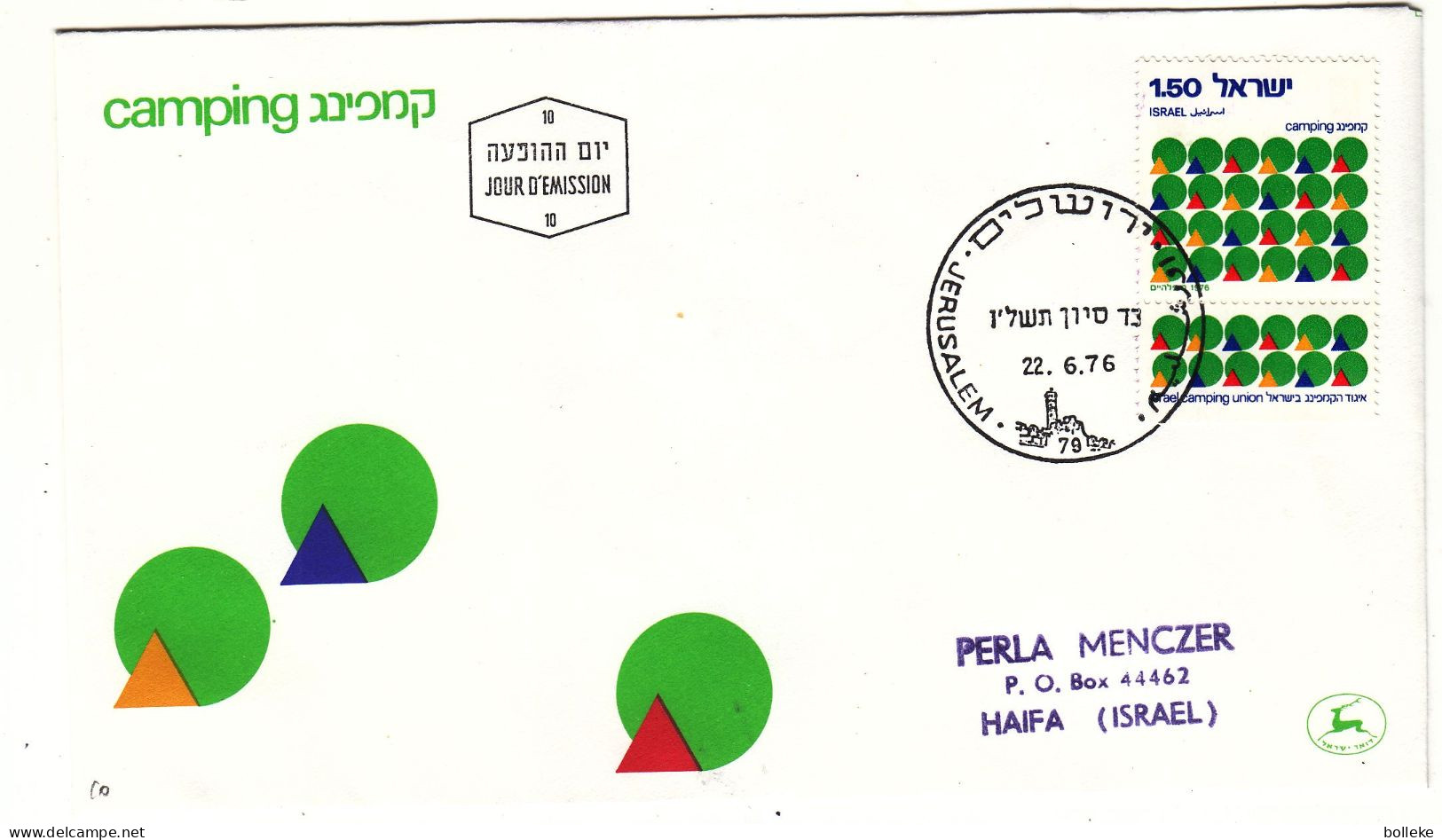 Israël - Lettre De 1976 - Oblit Jerusalem - - Brieven En Documenten