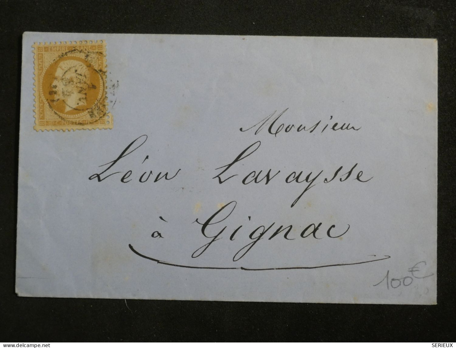 DN16  FRANCE BELLE    LETTRE RARE 1ER JANVIER 1854  A GIGNAC    +AFF. INTERESSANT +++ - 1849-1876: Période Classique
