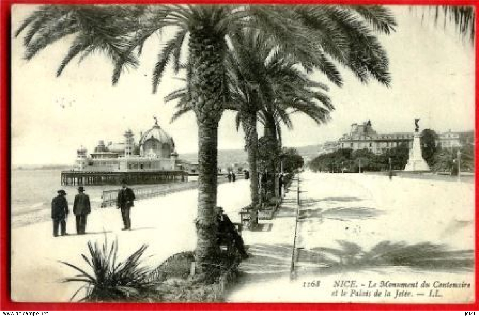 06 - NICE -- LE MONUMENT DU CENTENAIRE ET LE PALAIS DE LA JETÉE - CPA ANIMÉE (341)_CP214 - Monumenti, Edifici