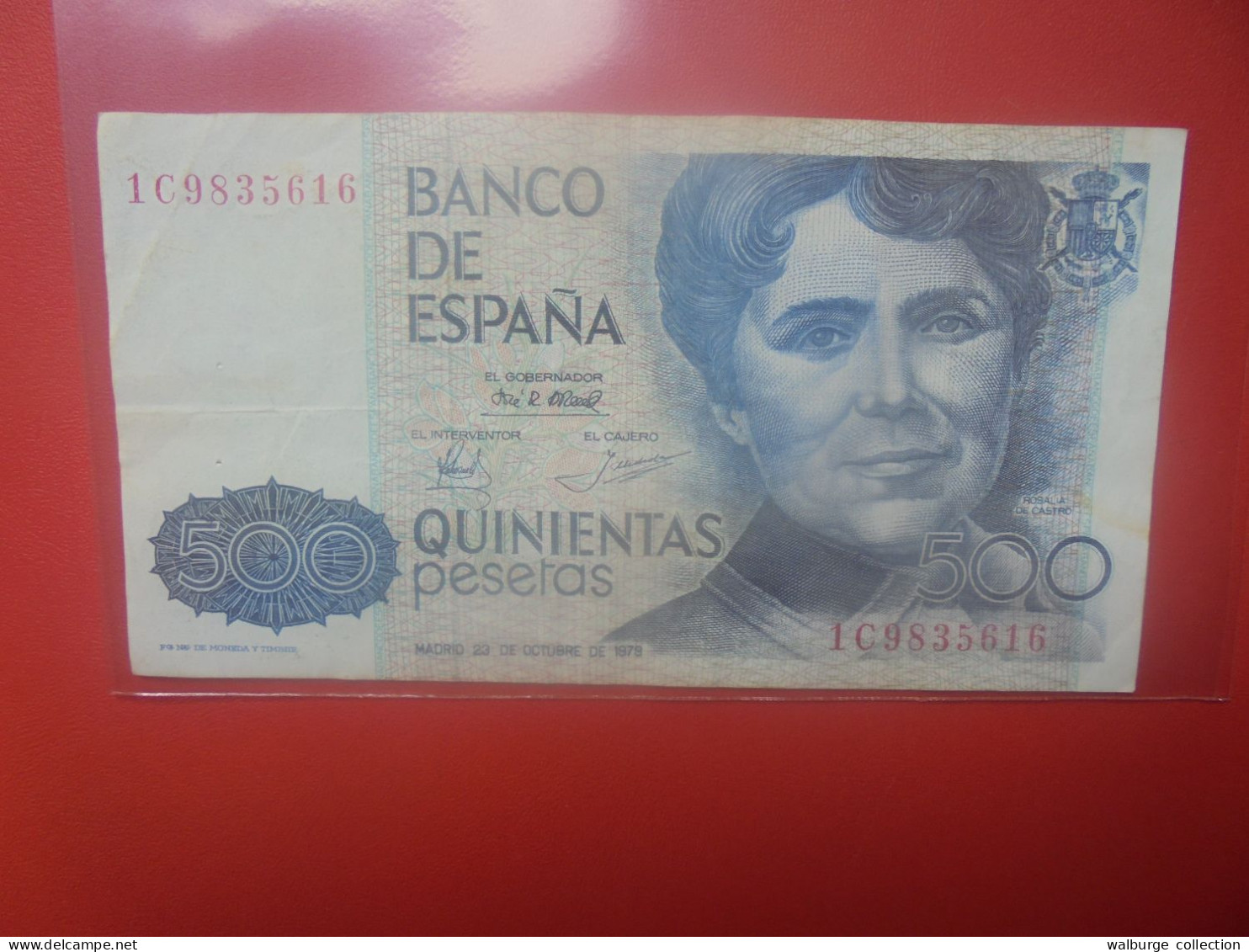 ESPAGNE 500 PESETAS 1979 Circuler (B.33) - [ 4] 1975-…: Juan Carlos I.