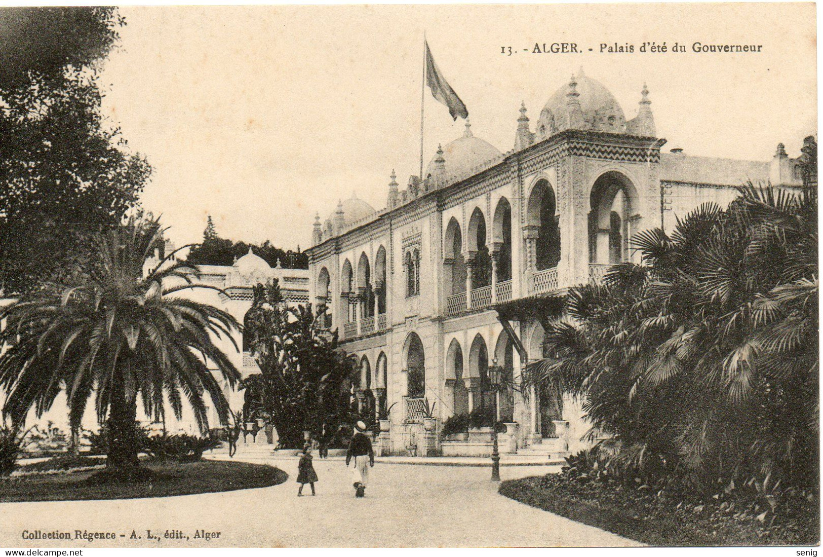 ALGERIE - ALGER - 13 - Palais D'Eté Du Gouverneur - Collection Régence A. L. édit. Alger (Leroux) - Other & Unclassified