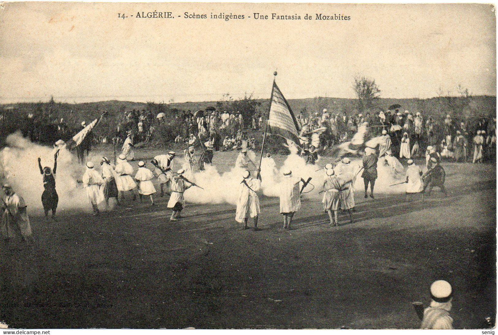 ALGERIE - ALGER - 14 - Scènes Indigènes Fantasia Mozabite - Collection Régence A. L. édit. Alger (Leroux) - Autres & Non Classés