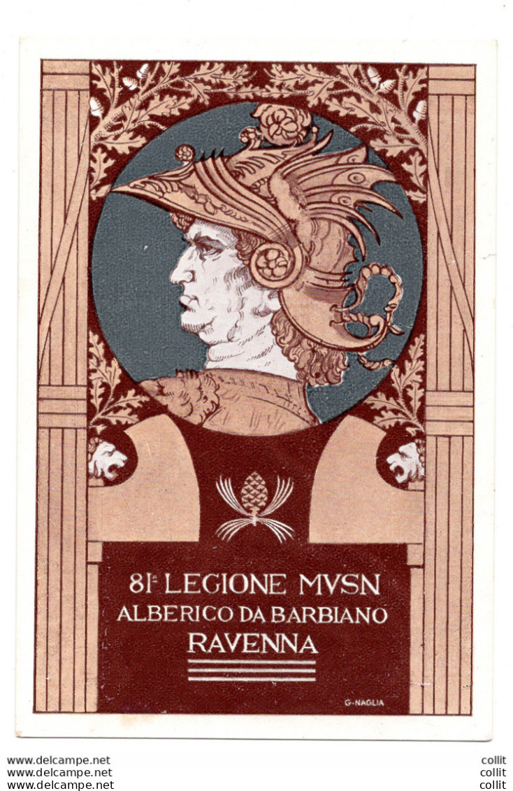 M.V.S.N. "81° Legione Alberico Da Barbiano Ravenna" - Poststempel