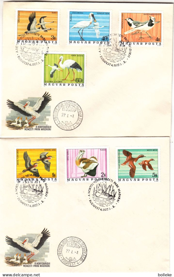 Hongrie - Lettre FDC De 1977 - GF - Oblit Budapest - Oiseaux - - Lettres & Documents