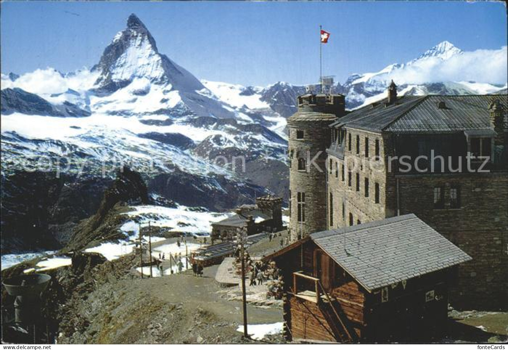 12337994 Gornergrat Zermatt Kulm-Hotel Mit Matterhorn Und Dt. Blanche Gornergrat - Other & Unclassified