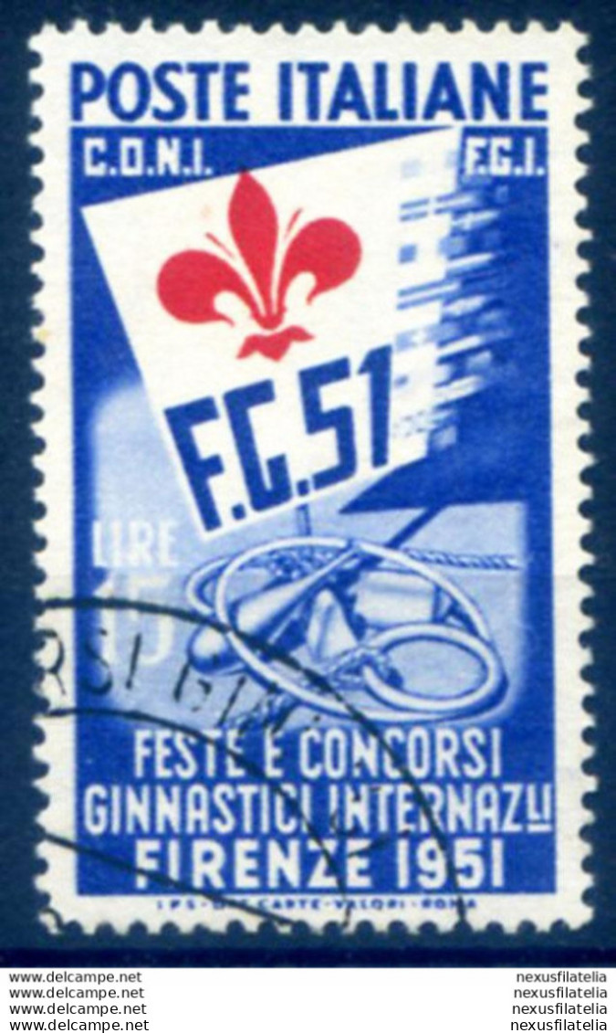 "Ginnici" 15 Lire Usato 1951. - Andere & Zonder Classificatie