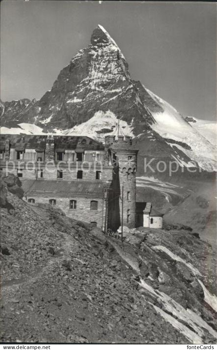 12337980 Gornergrat Zermatt Hotel Mit Matterhorn Gornergrat Zermatt - Autres & Non Classés