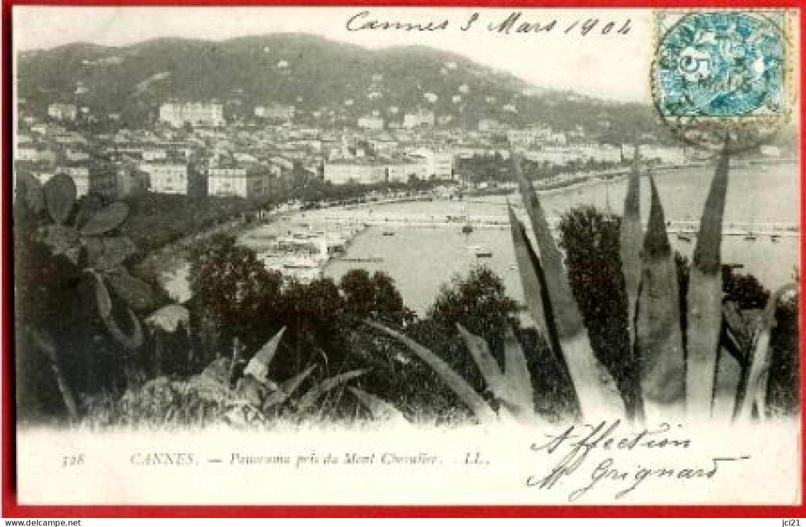 06 - CANNES -- PANORAMA PRIS DU MONT CHEVALIER - CPA (311)_CP164 - Cannes