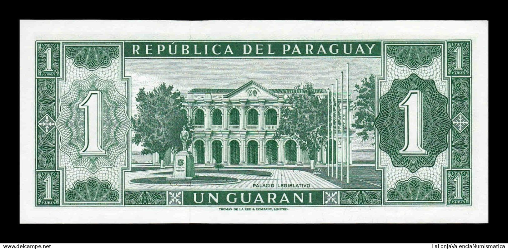 Paraguay 1 Guaraní 1952 Pick 193a(2) Sc Unc - Paraguay