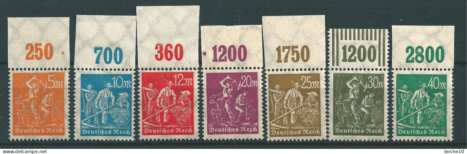 MiNr. 238-244 ** Oberrand - Unused Stamps