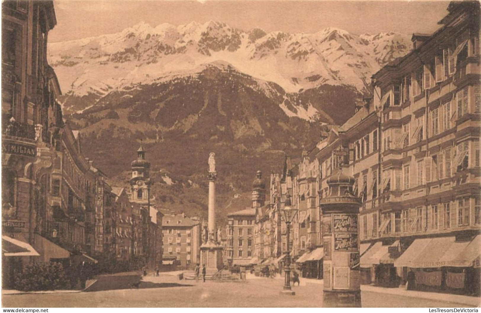 SUISSE - Raum Fur Mitteilungen - Innbruck - Maria Theresiestrasse - Carte Postale Ancienne - Basel