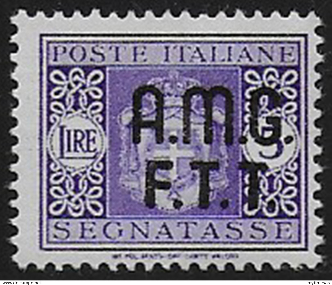 1947 Trieste A Lire 5 Postage Due Stamps MNH Sassone N. 4A - Other & Unclassified
