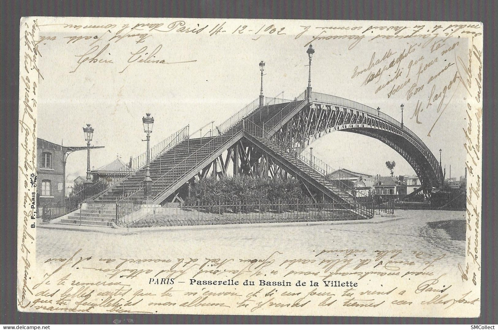 Paris, Passerelle Du Bassin De La Villette (13608) - Distrito: 19