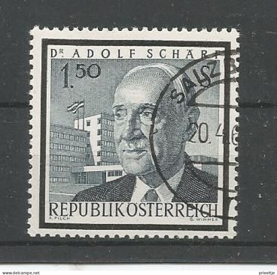 Austria - Oostenrijk 1965 President A. Schärf Y.T. 1014 (0) - Gebruikt