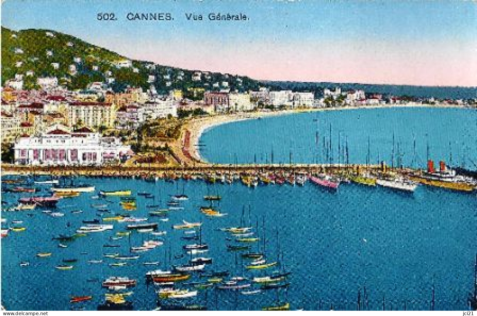 06 - CANNES - VUE GÉNÉRALE [ PORT, BATEAUX ] (872)_CP257 - Cannes