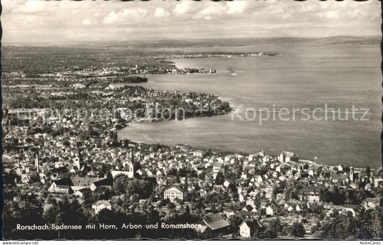 12337913 Rorschach Bodensee Fliegeraufnahme Mit Horn Arbon Und Romanshorn Rorsch - Autres & Non Classés