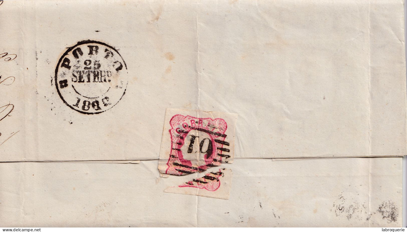 POR - LETTRE DE GUIMARAES À PORTO - 1862 - Storia Postale