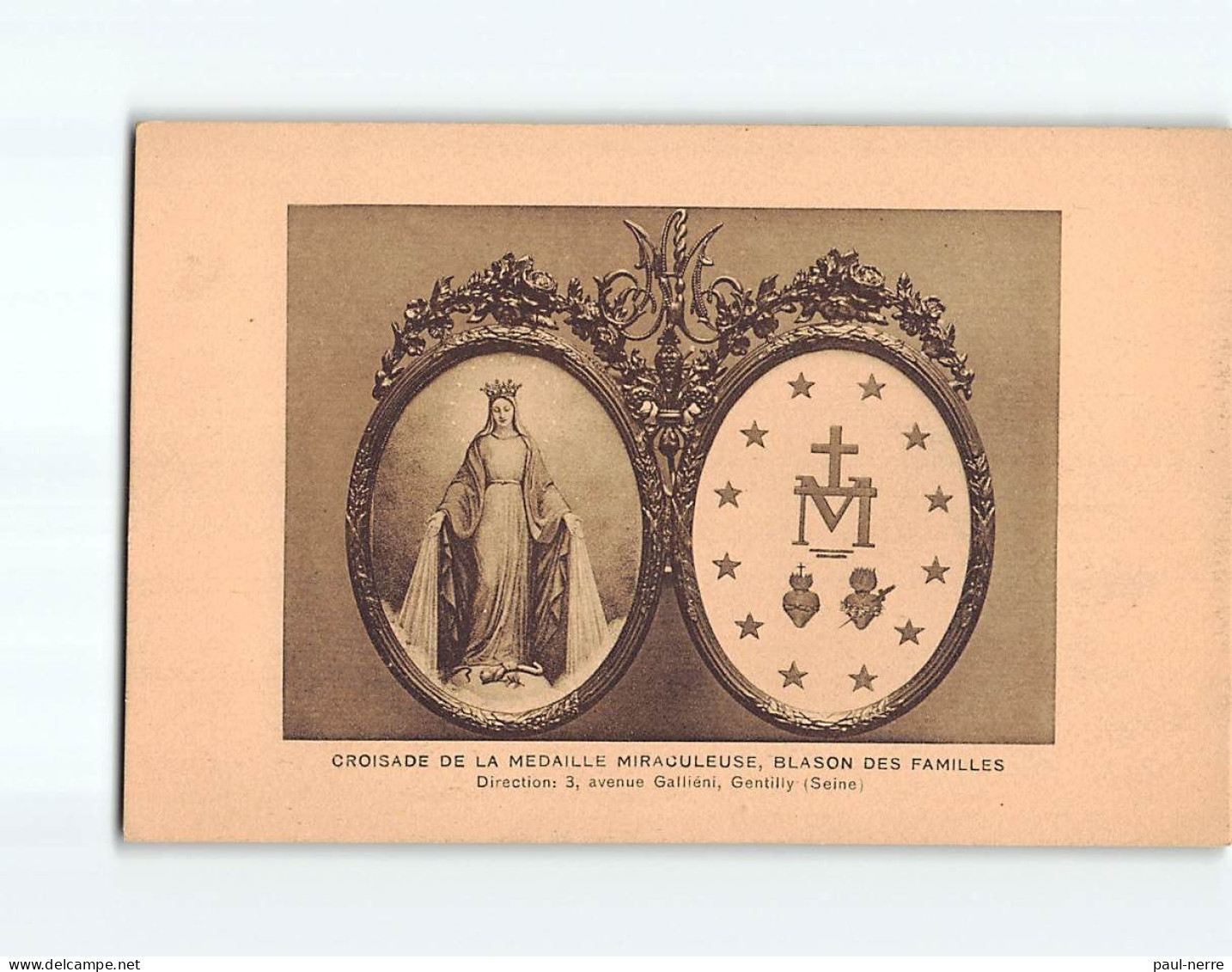 Croisade De La Médaille Miraculeuse, Blason Des Familles, GENTILLY - Très Bon état - Other & Unclassified