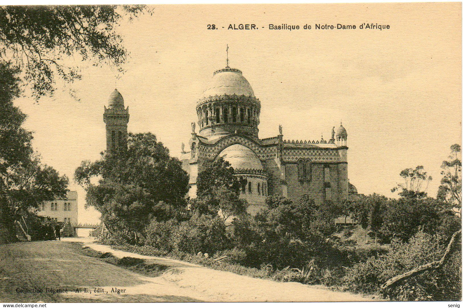 ALGERIE - ALGER - 23 - Basilique Notre Dame D'Afrique - Collection Régence A. L. édit. Alger (Leroux - Alger