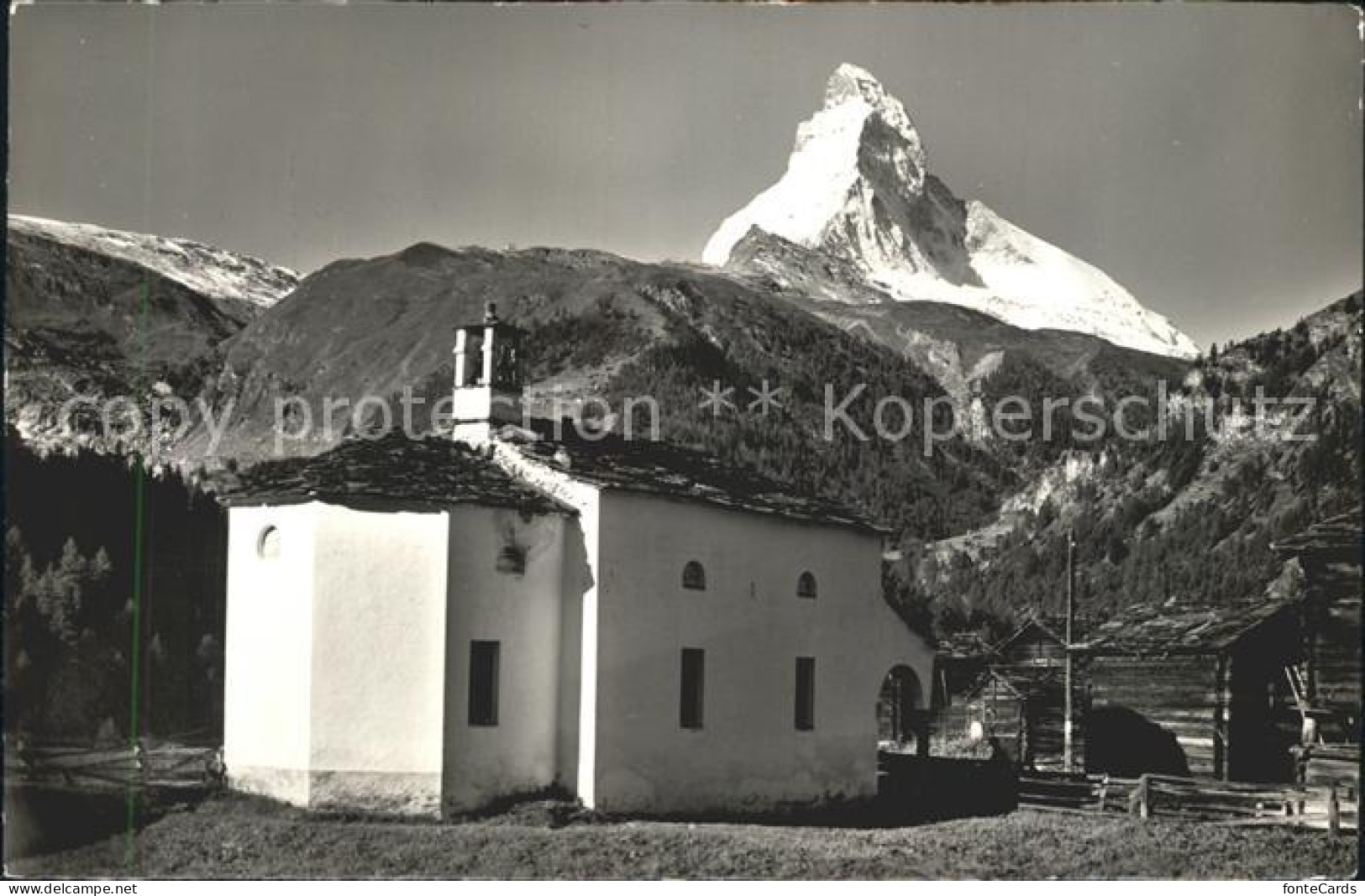 12337900 Zermatt VS Kirche Winkelmatten Matterhorn  - Autres & Non Classés