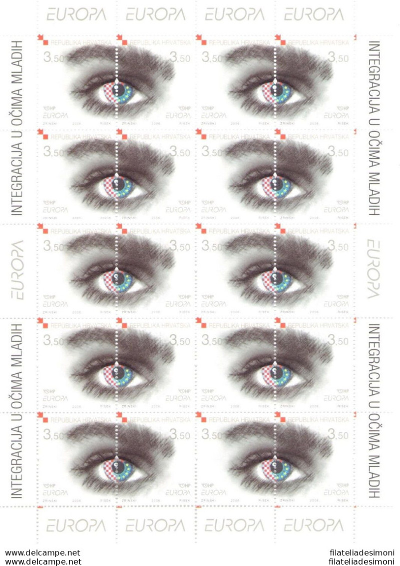 2006 EUROPA CEPT Croazia Minifoglio &quot;Integrazione Giovani&quot; MNH** - Other & Unclassified