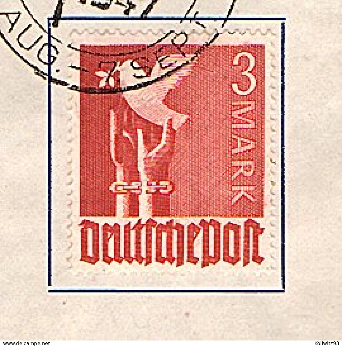 All.Besetzung, Gedenkblatt Hannover Export-Messe 1947, Mit Mi.-Nr. 961 I - Otros & Sin Clasificación