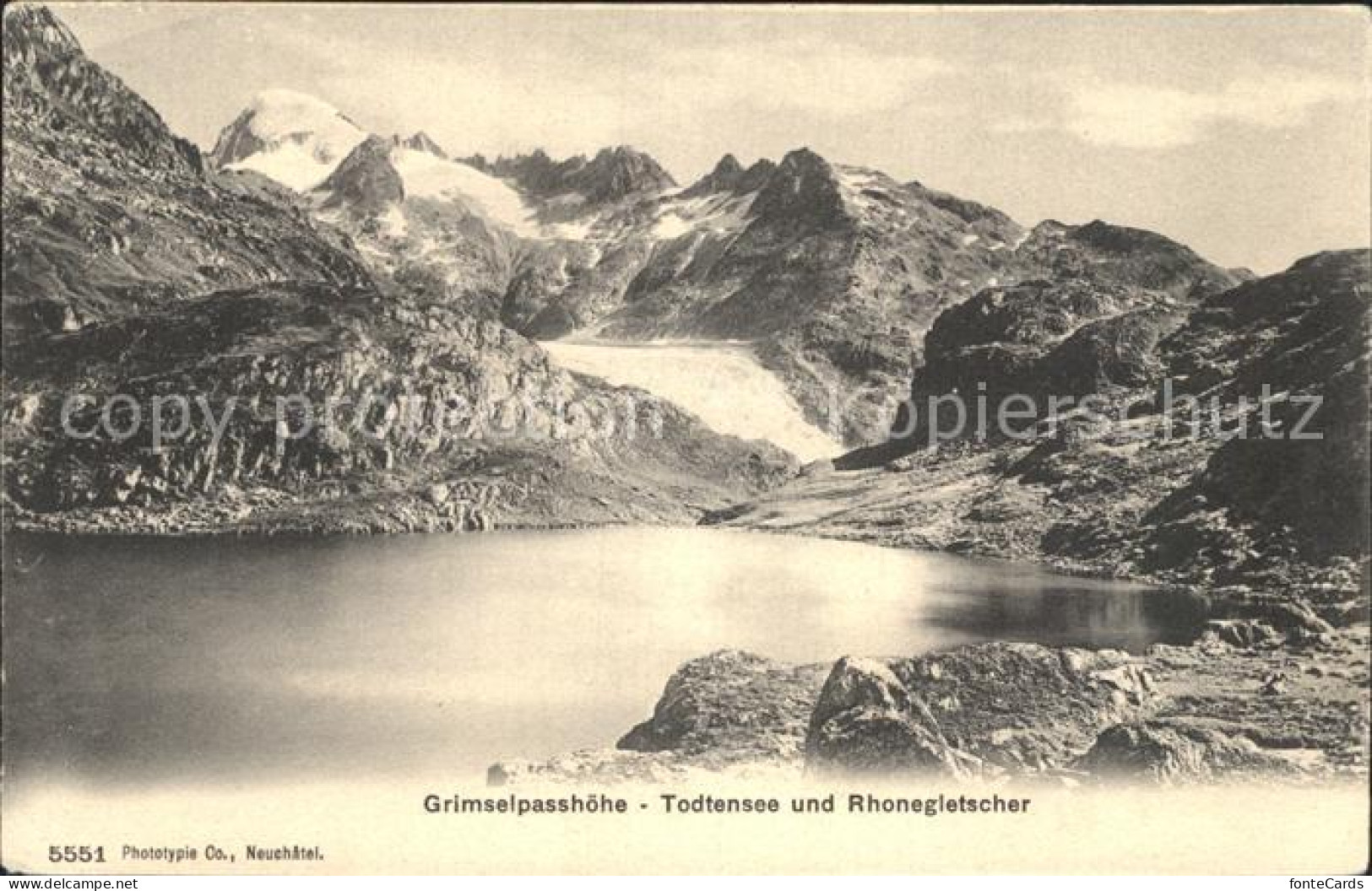12337893 Grimsel Pass Passhoehe Todtensee Rhonegletscher Grimsel Pass - Sonstige & Ohne Zuordnung