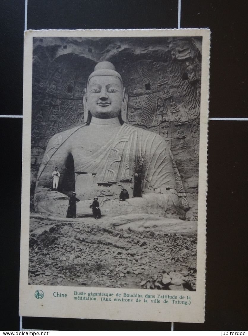 Chine Buste Gigantesque De Bouddha Dans L'attitude De La Méditation (Aux Environs De La Ville De Tatung) - Chine