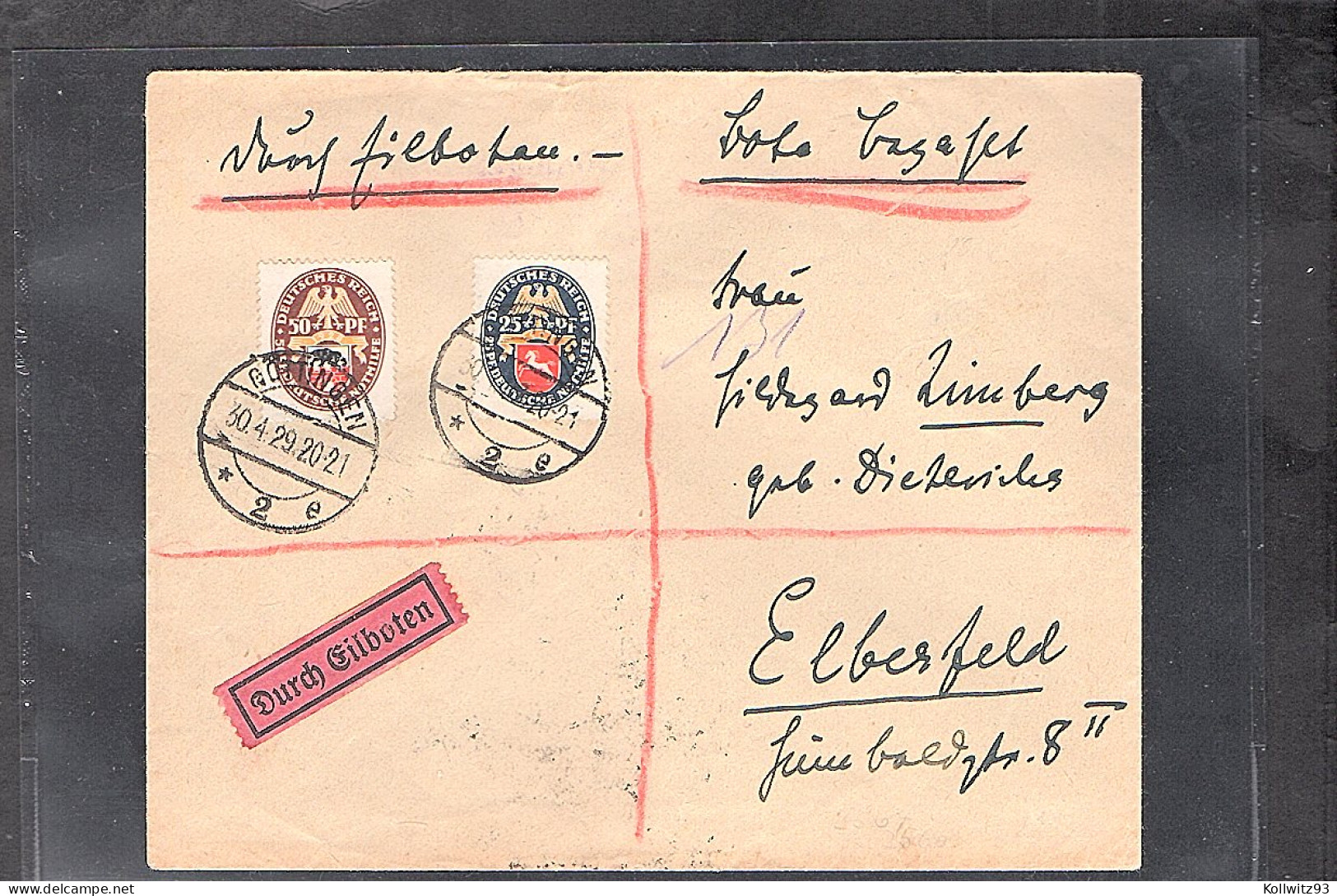 DR. Eilbotebrief Mit Mi.-Nr. 428 + 434 Mit Ak.St. - Sonstige & Ohne Zuordnung
