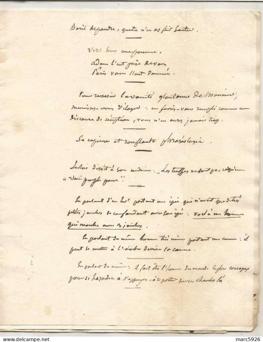 N°1993 ANCIENNE LETTRE A DECHIFFRER PAS DE DATE - Documenti Storici