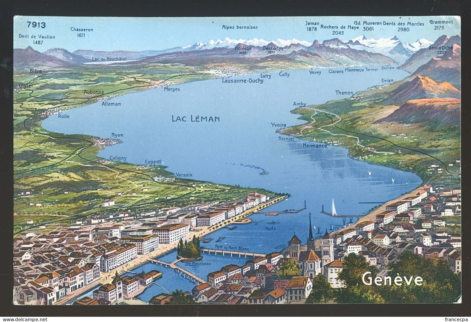 14658 - SUISSE - GENEVE - Lac Léman - Genève