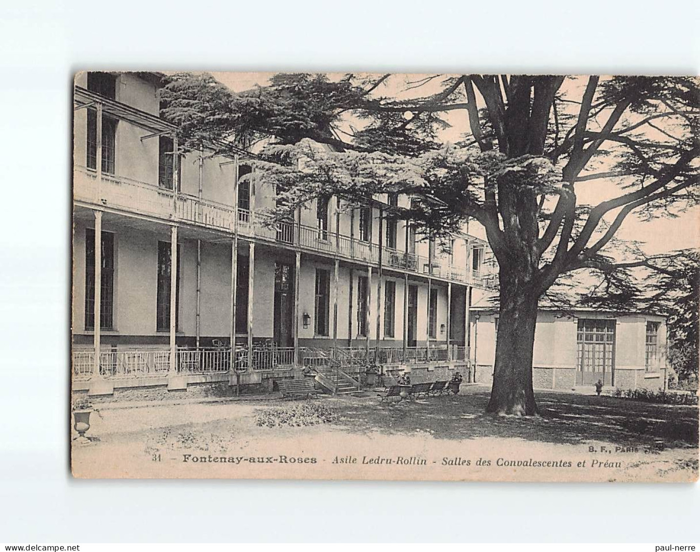 FONTENAY AUX ROSES : Asile Ledru-Rollin, Salles Des Convalescentes Et Préau - Très Bon état - Fontenay Aux Roses