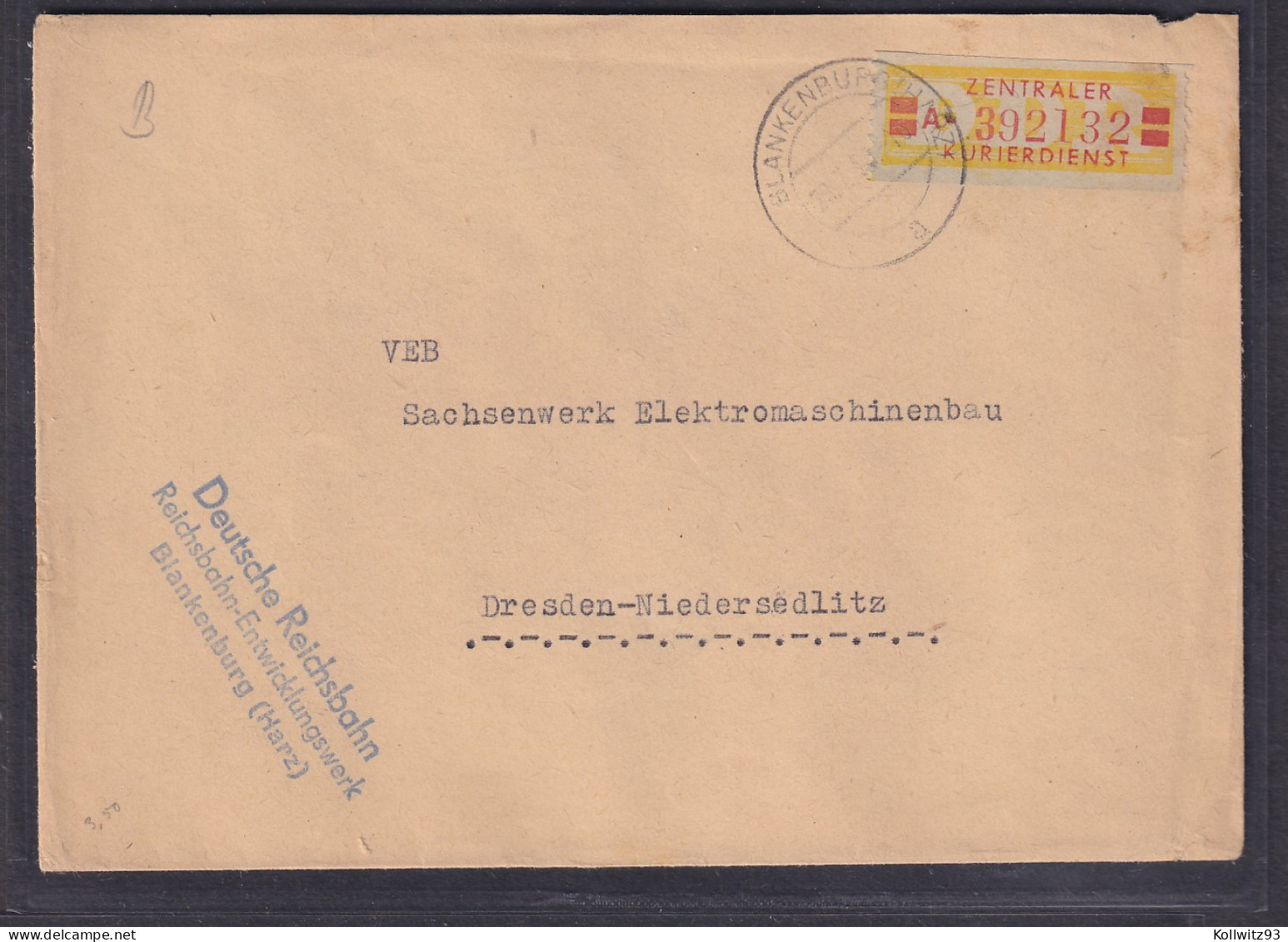 DDR., Dienst-Brief Mit EF. Mi.-Nr. 19 IA - Andere & Zonder Classificatie