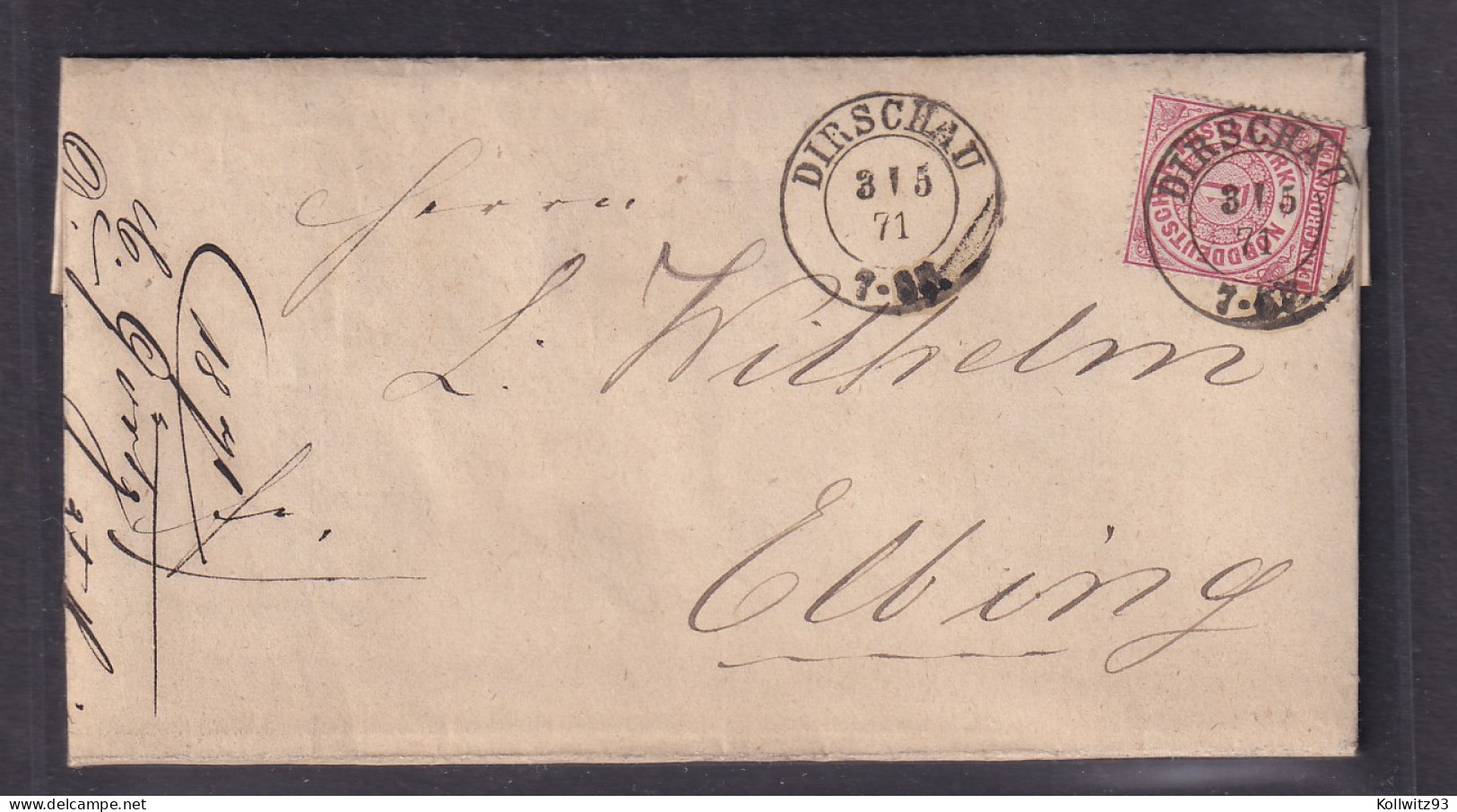 AD, NDP EF. Mi.-Nr. 16 UR. Von Dirschau - Other & Unclassified