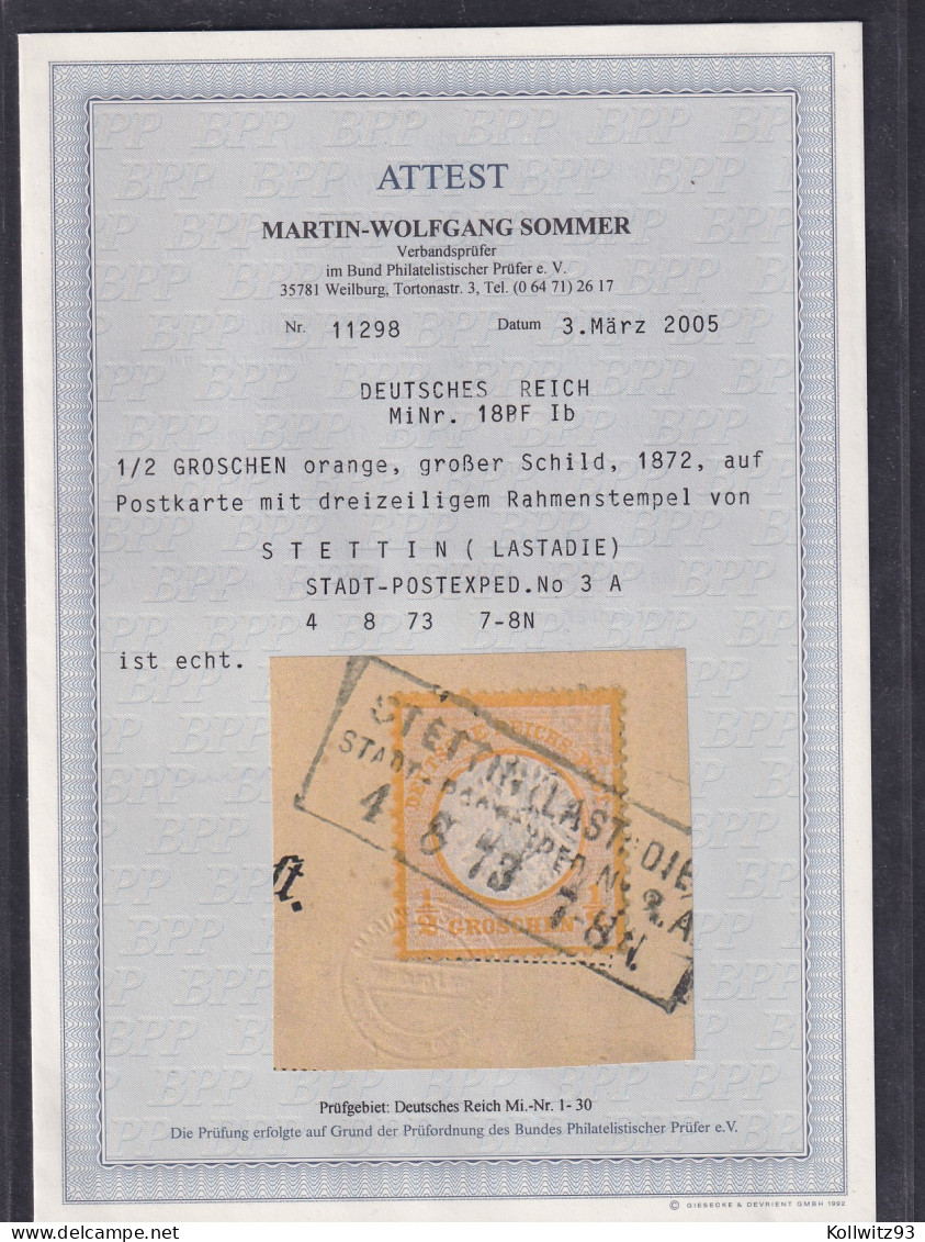 DR, Fernkarte Mit EF. Mi.-Nr. 18 PF Ib, FA. SommerBPP - Storia Postale