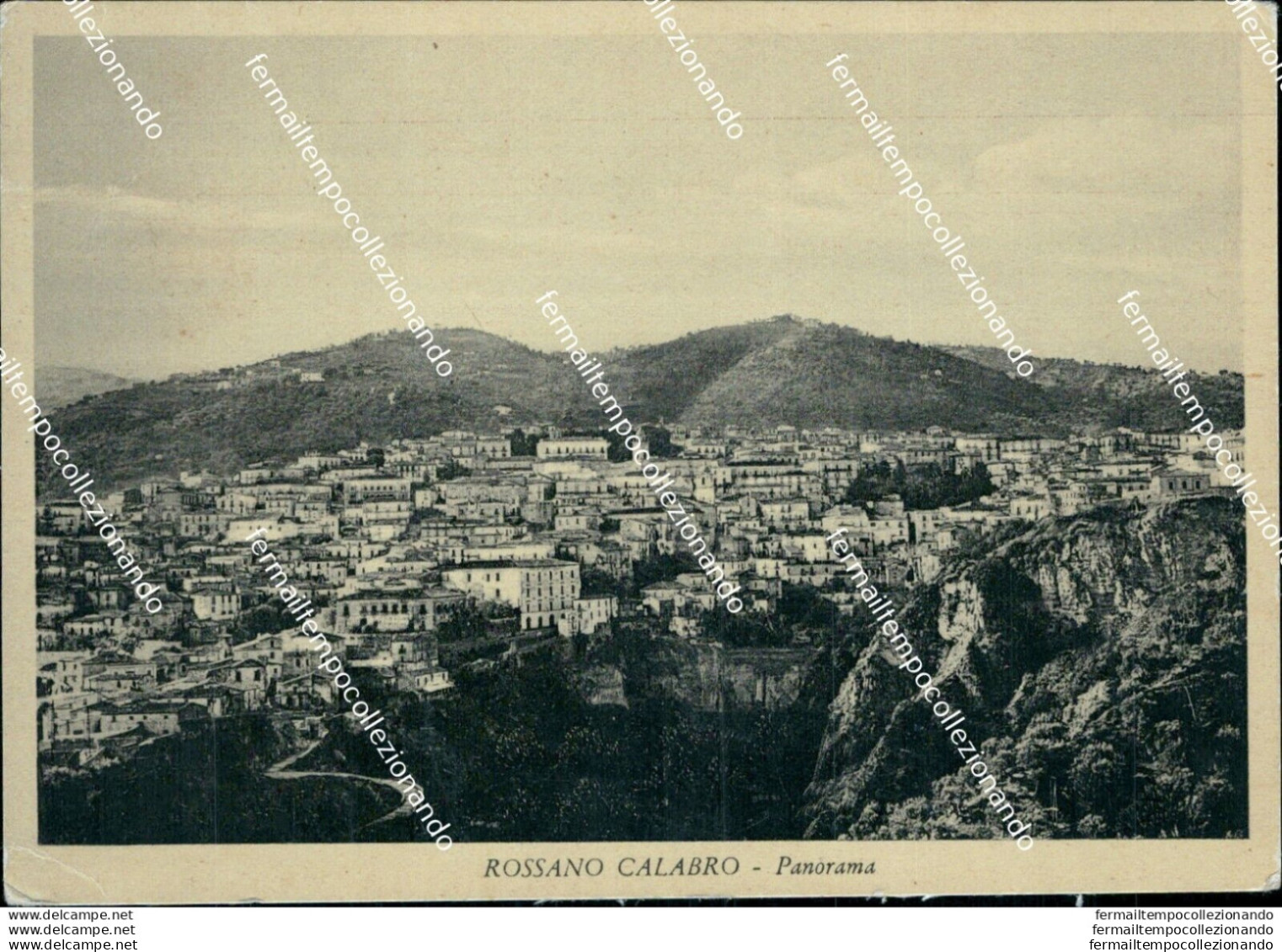 Bi159 Cartolina Rossano Calabro Panorama Provincia Di Cosenza - Cosenza