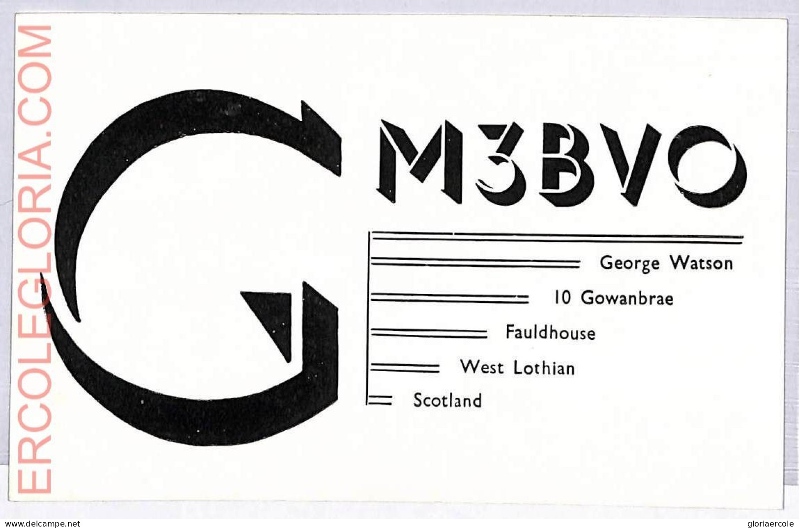 Ad9241 - SCOTLAND - RADIO FREQUENCY CARD  -  1950 - Radio