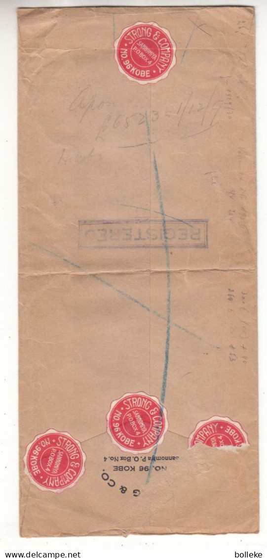 Japon - Lettre Recom Années 1929 / 30 ? - Départ Kobe ? - Exp Vers London - Valeur Timbres ** = Plus De 300 €   ! - Cartas & Documentos