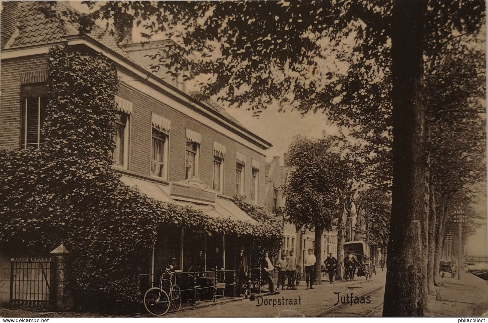 Jutfaas - Jutphaas (Utr.) Dorpstraat 1913 Topkaart - Autres & Non Classés