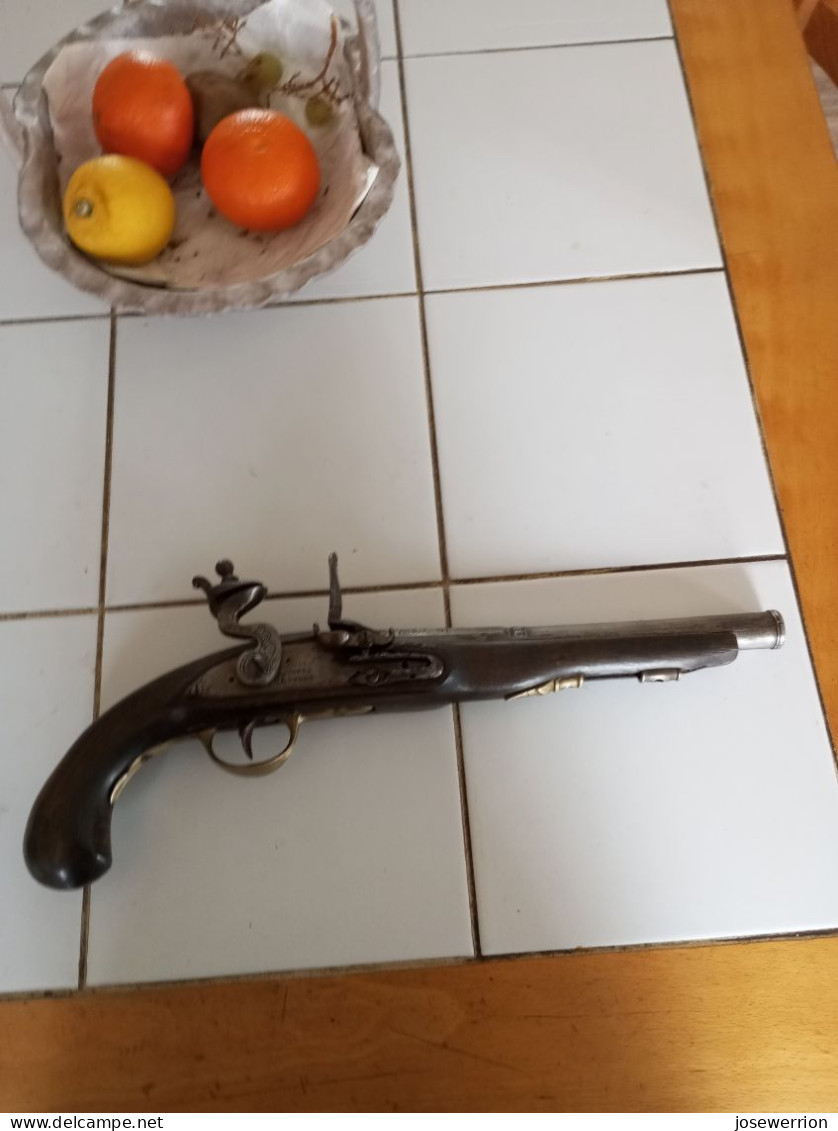 Pistolet à Silex Anglais Brandli Et Potts London 41cm - Decorative Weapons