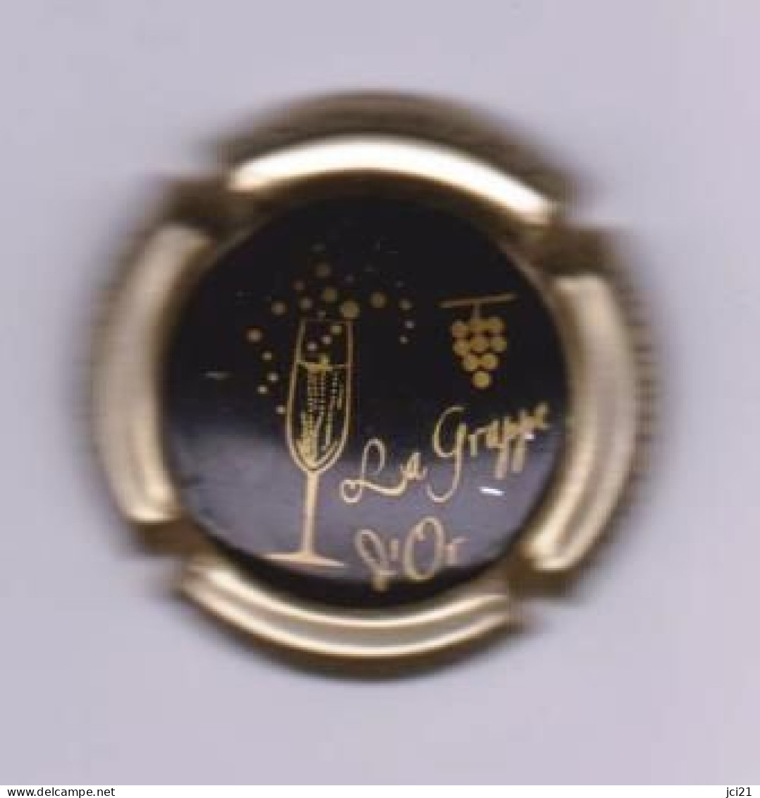 Plaque De Muselet De Champagne " La Grappe D'Or " _dvmc27 - Autres & Non Classés