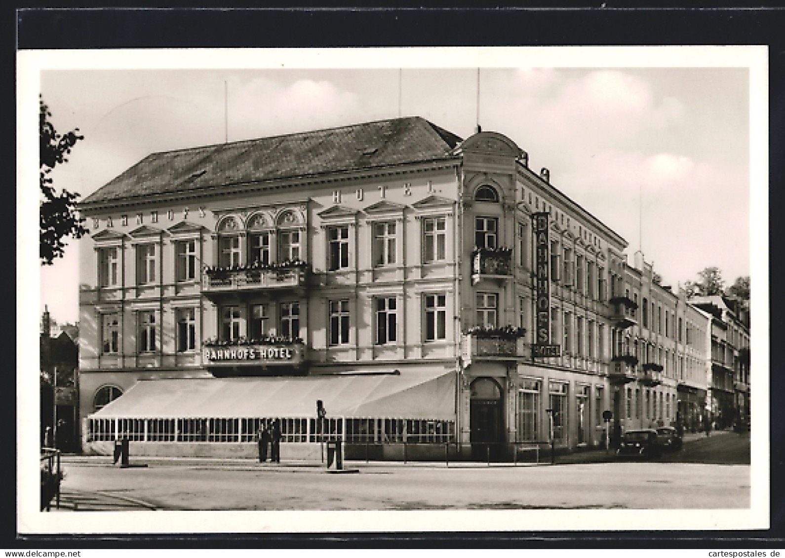 AK Flensburg, Bahnhofshotel Frau Emmy Prien  - Flensburg