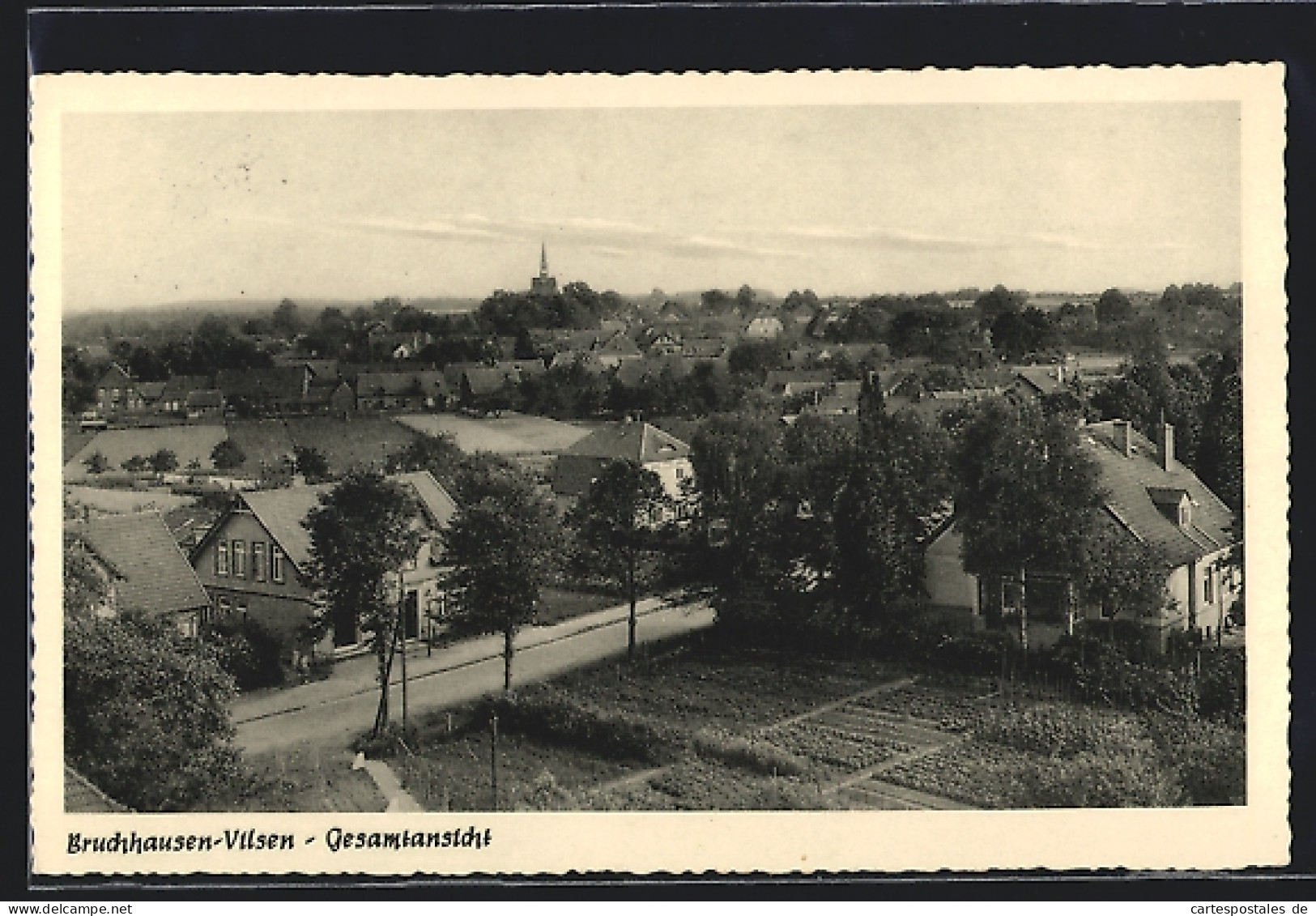 AK Bruchhausen-Vilsen, Gesamtansicht Mit Gartenbau  - Other & Unclassified