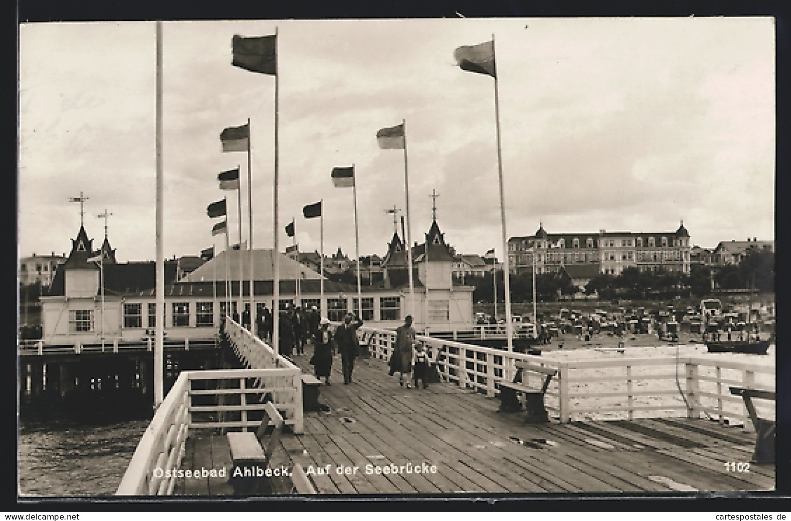 AK Ahlbeck /Ostsee, Auf Der Seebrücke  - Autres & Non Classés