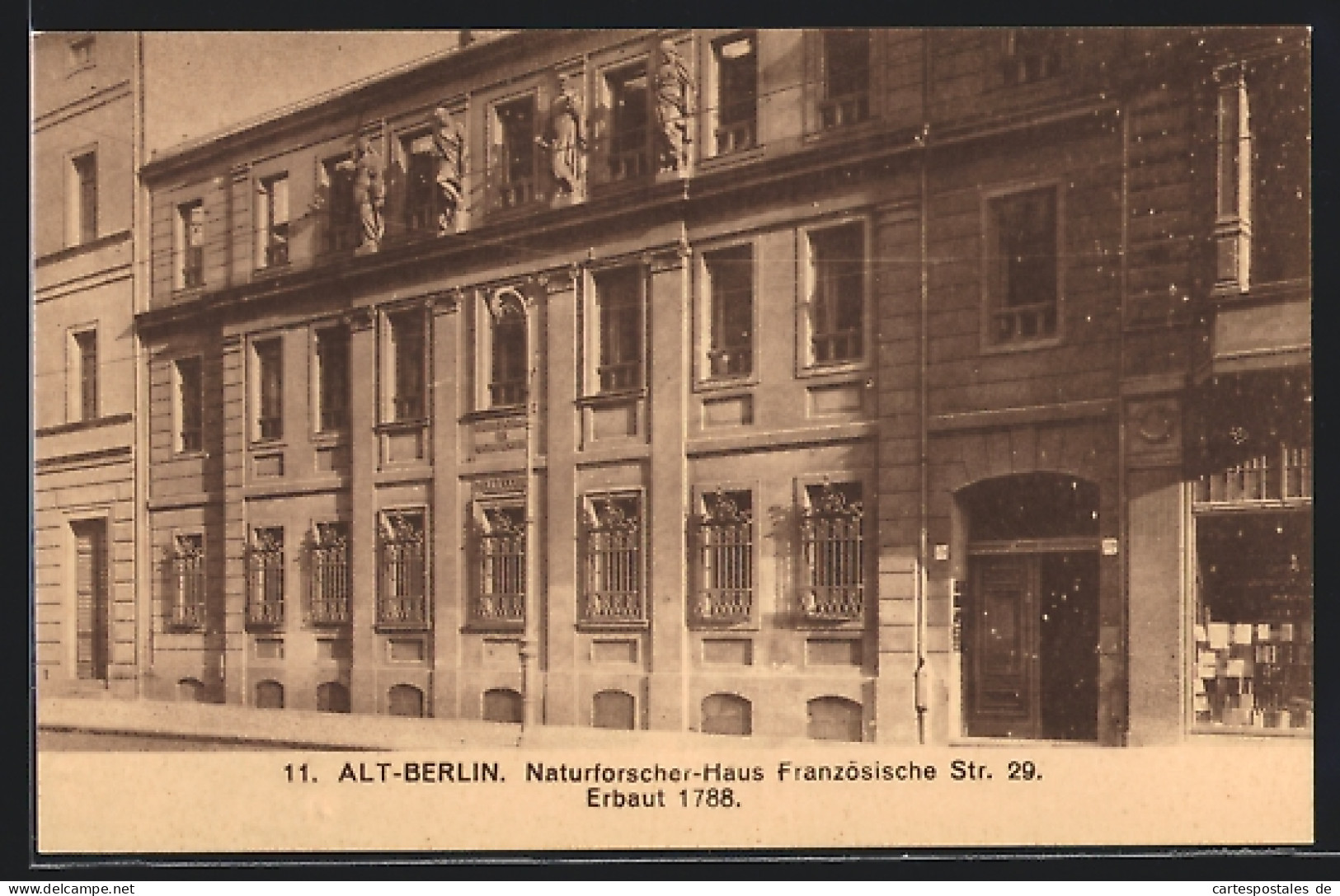 AK Berlin, Naturforscher-Haus, Französische Strasse 29  - Mitte