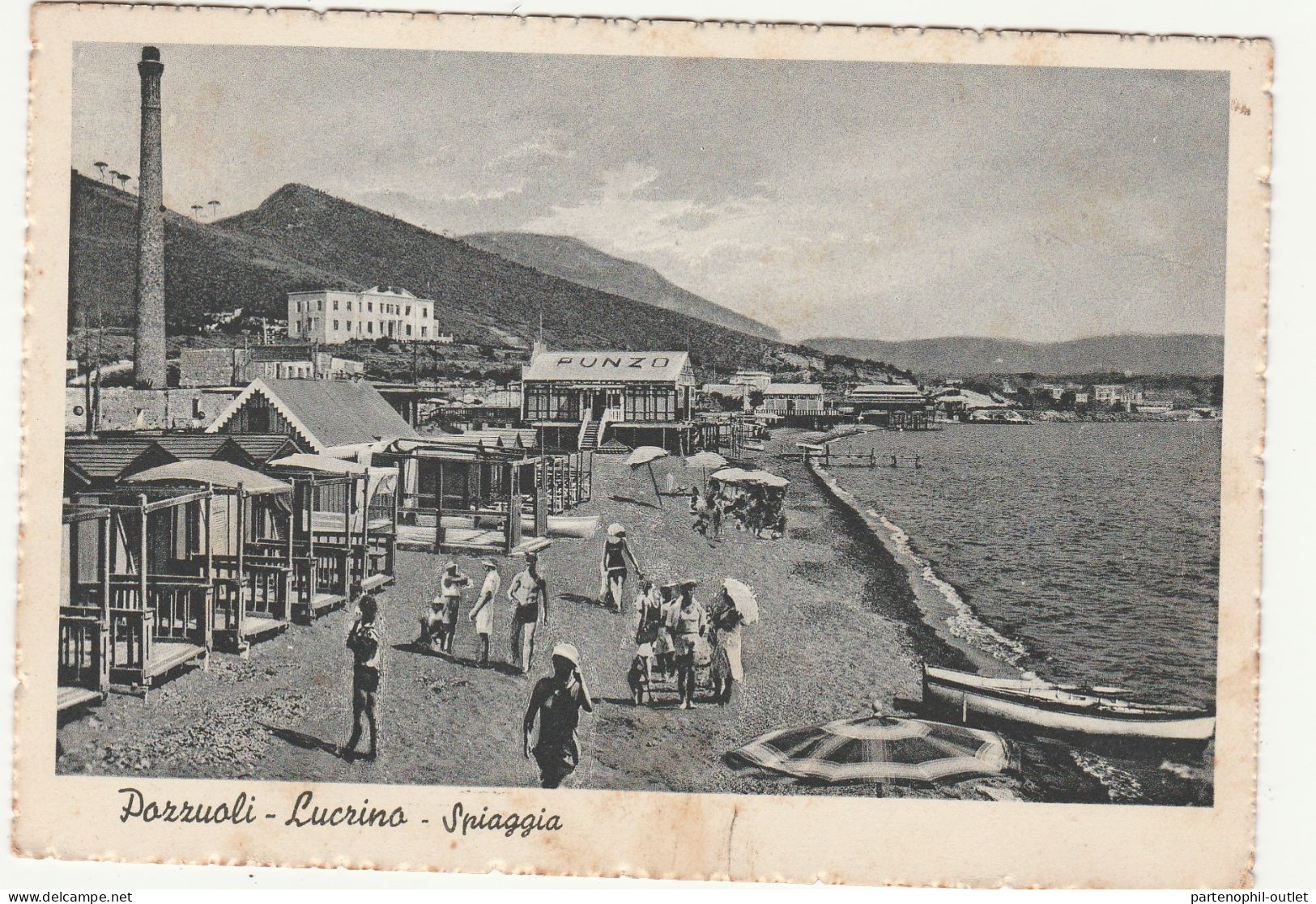 Cartolina - Postcard /  Viaggiata / Pozzuoli - Lucrino, Spiaggia ( Gran Formato ) - Pozzuoli