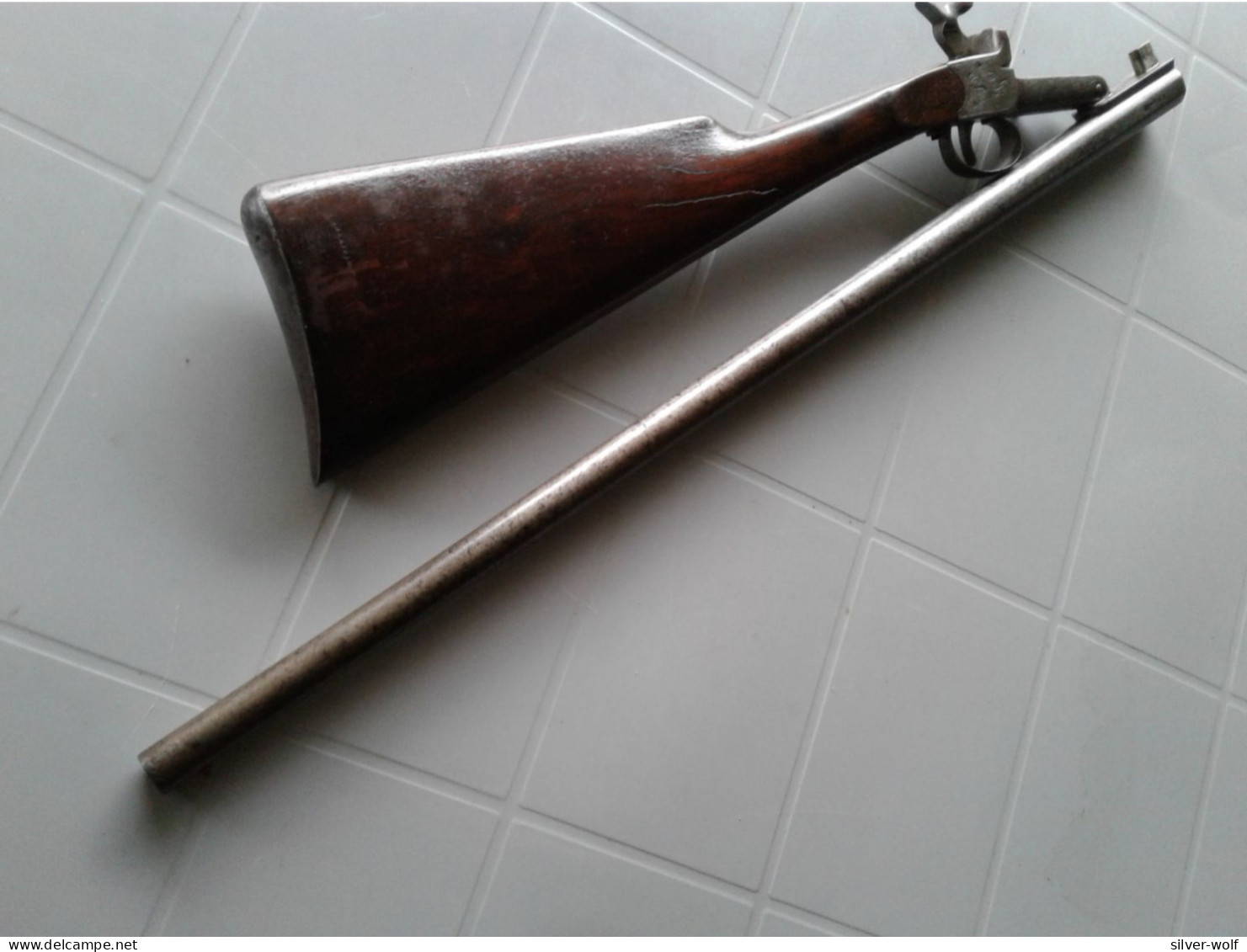 Ancienne Carabine De Braconnier En Calibre 20 à Broches - Armas De Colección