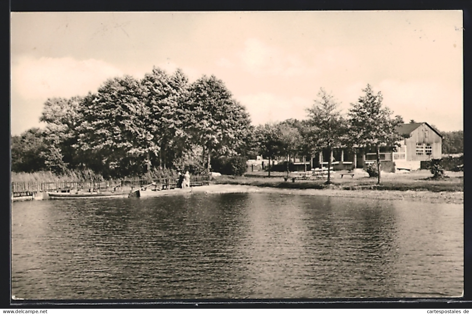 AK Zühlsdorf (Kr. Oranienburg), Partie Auf Dem Wasser Am Strandbad  - Oranienburg