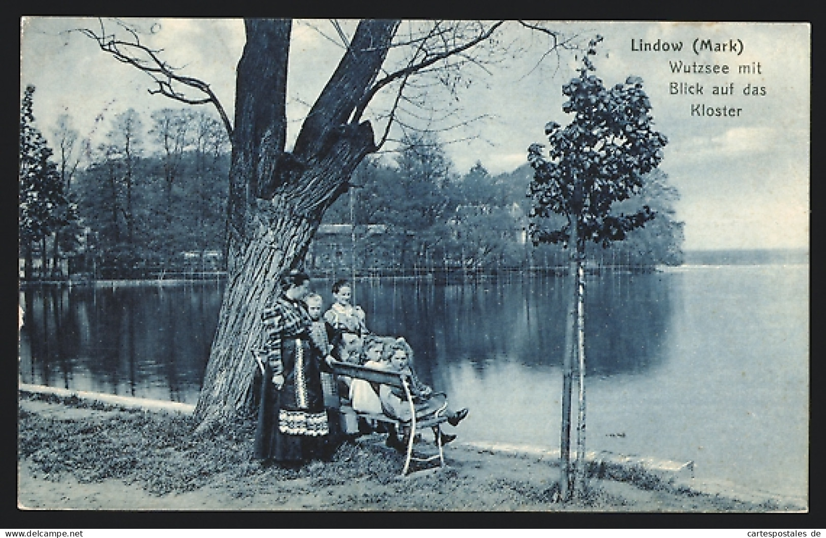 AK Lindow (Mark), Wutzsee Mit Blick Auf Das Kloster  - Lindow