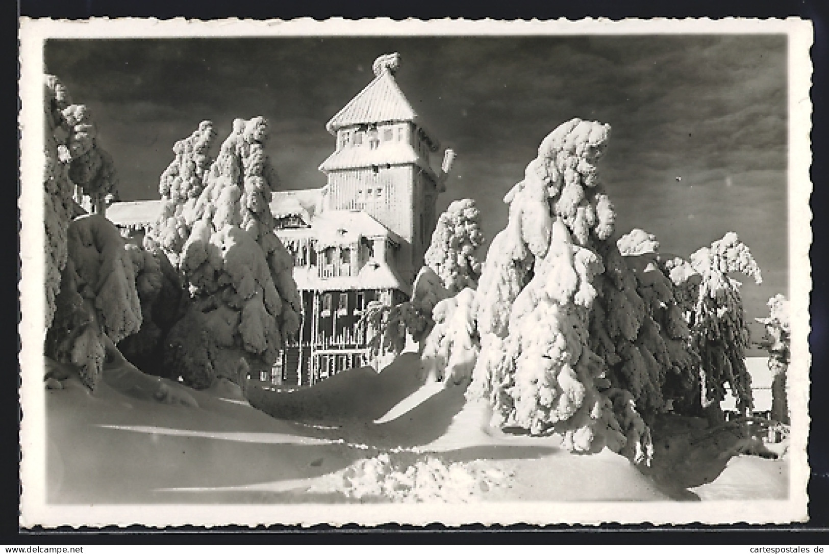 Foto-AK Fichtelberg / Erzg., Hotel Im Tiefschnee  - Autres & Non Classés